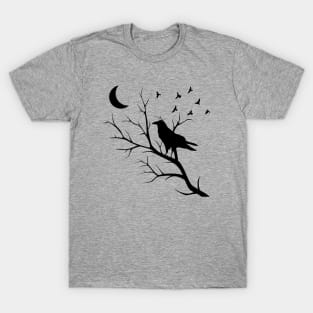 Raven In Tree T-Shirt